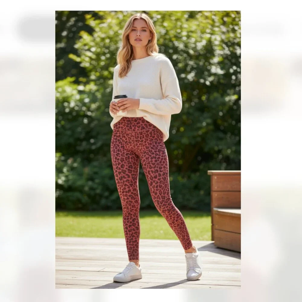 NWT  Nike Dri-FIT One Printed Midrise Leggings Leopard Print Training XS